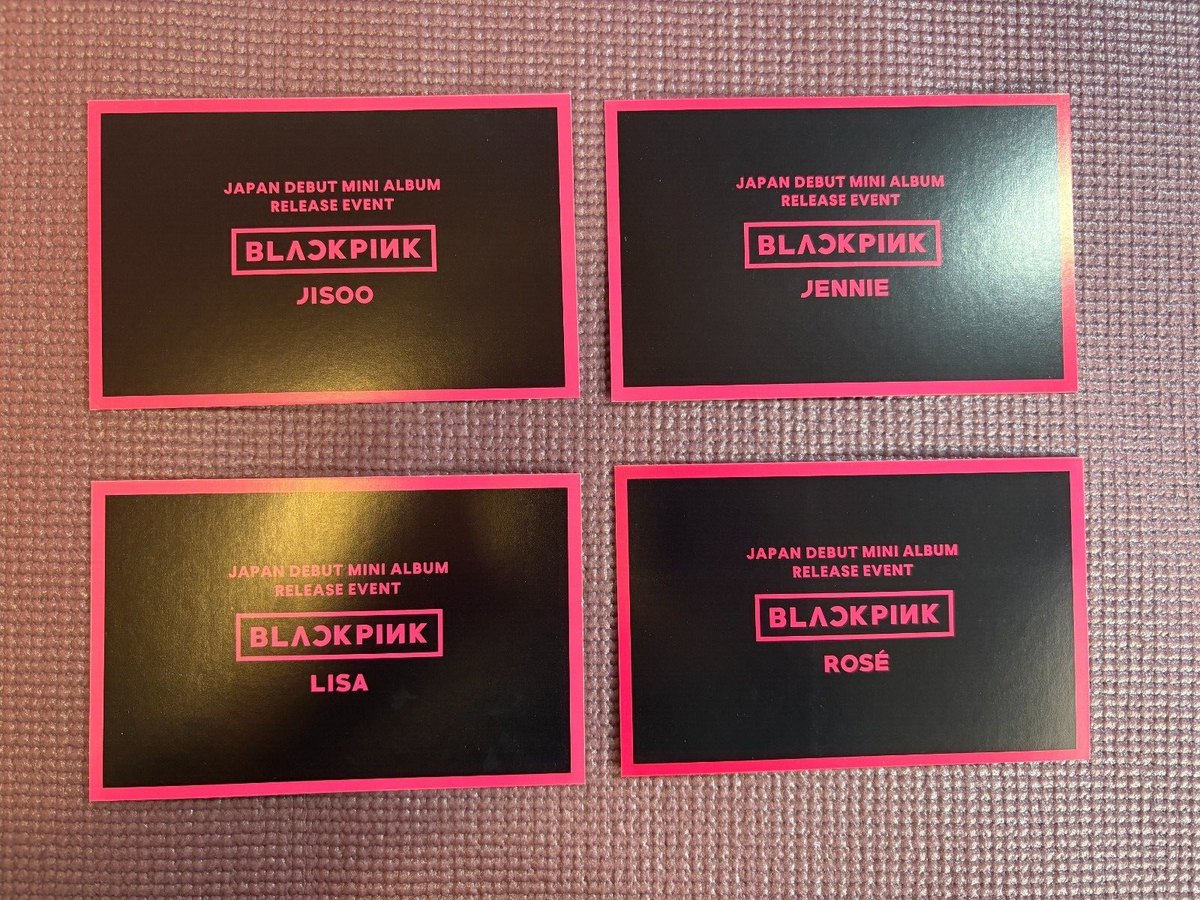 BLACPINK Japan Debut Mini Album Release Event Message Card Set | eBay