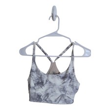 Lululemon Bra Women 8 Train Times Breeze by White Light Cast Gray Luxtreme Gym
