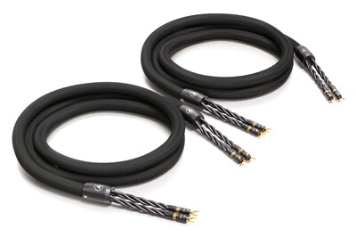   2,5m Viablue SC-6 Air Silver Single-Wire T8 Spades Lautsprecherkabel  1Paar 