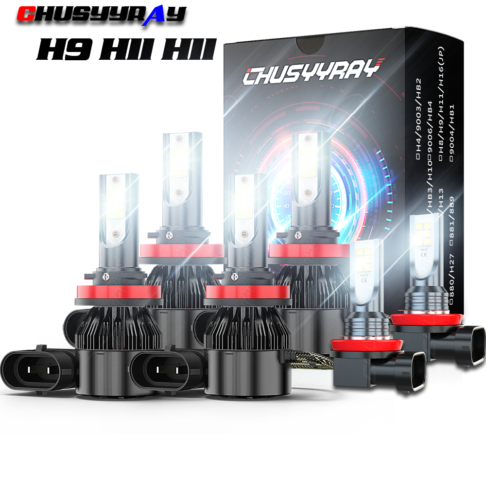 2014-2020 Nissan Rogue LED Headlight and Fog Light Combo 6000K Bulbs