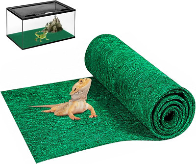 47'' X 24'' Large Reptile Carpet Terrarium Liner Bedding Reptile Substrate Mat Tan