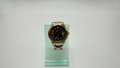 Versace V Hellenyium V11040015 GMT Herrenuhr 42mm 5ATM Gold Quarz + Rechnung - Bild 1 von 4