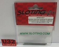 Slotting Plus SP041057 Shaft 57.5Mm 2Gr. Stainless Steel Calibrated Shaft 2.38Mm