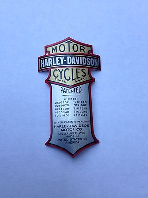HARLEY NEW OEM Curved Metal Emblem Decal FXSTS FLSTS
