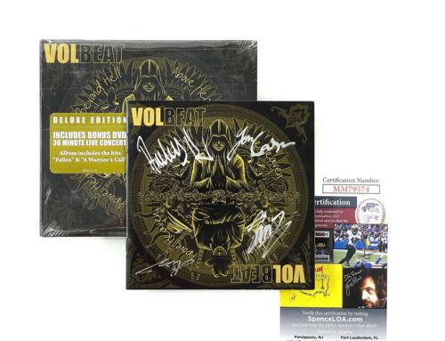 Volbeat Band Signed Beyond Hell/Above Heaven Deluxe CD + DVD JSA - Picture 1 of 4