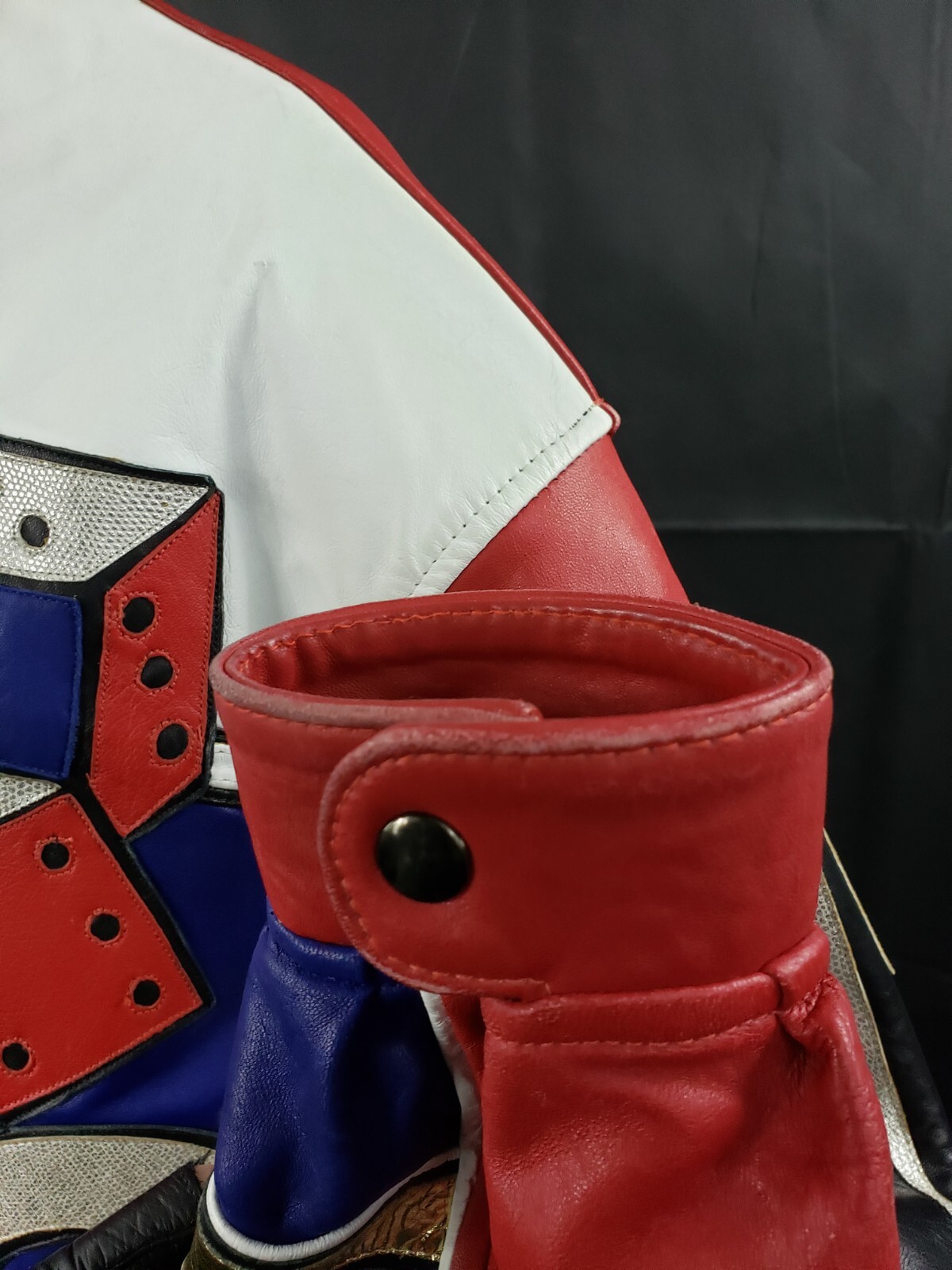 Custom Made Multi Color Leather Gamblers Bomber S… - image 8