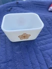 VINTAGE PYREX 501 B BUTTERFLY GOLD 1-1/2 CUP FRIDGIE  EXTREMELY RARE #19. DISH