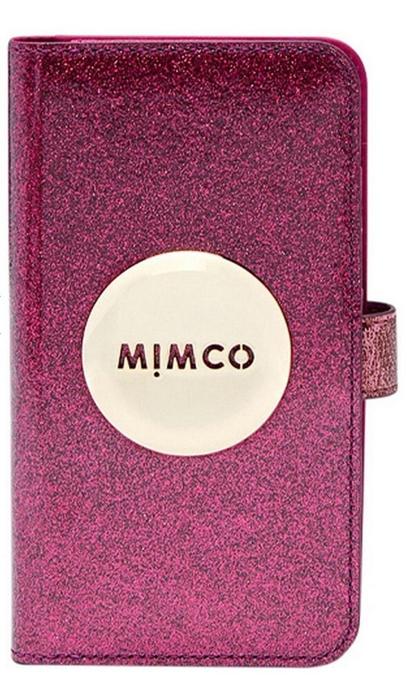 Wallet Iphone 12 Mimco Case MIMCO SHMR MAGENTA SPARKLE 