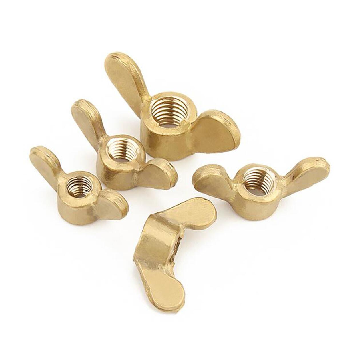 Solid Brass Thumb Wing Nuts Butterfly Nut for Screw Bolts M3 M4 M5 M6