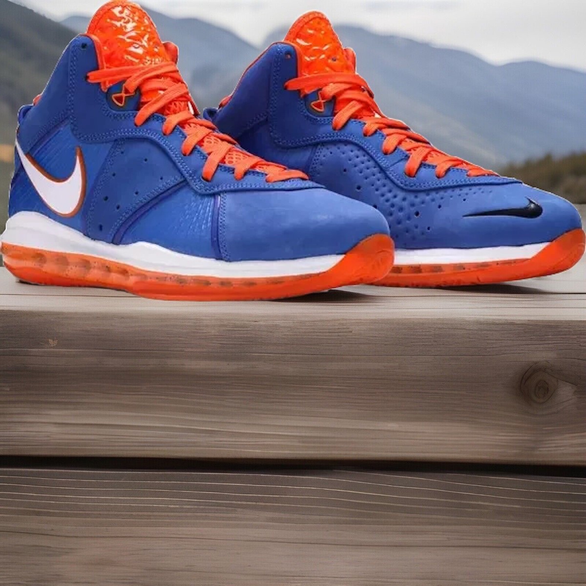 lebron 8 blue and orange