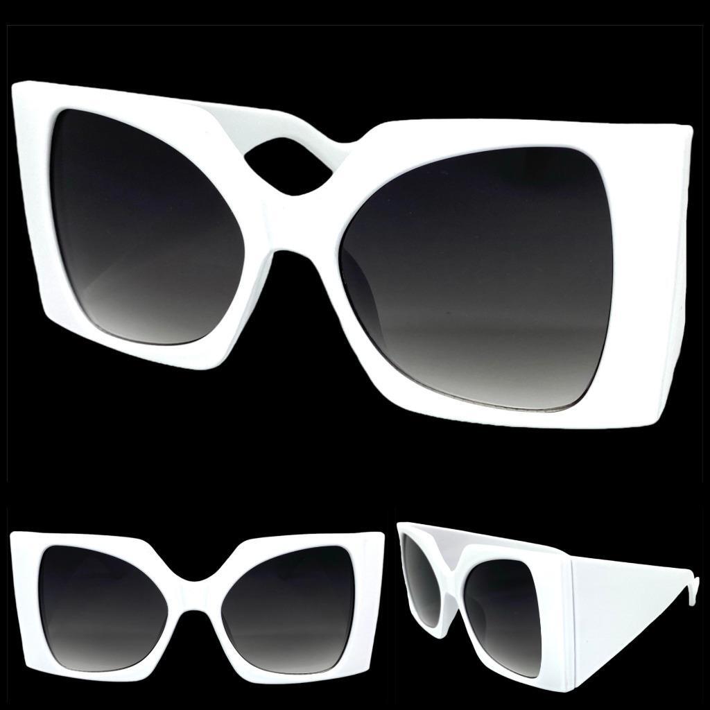 Retro over sized black and white Sunglasses Oversized Vintage Retro Party Raver KUSH SUN GLASSES Large  main image 3
