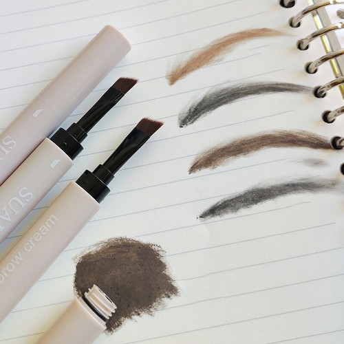 Waterproof Eyebrow Dyeing Cream Pencil with Brush Lasting Non-smudge - Imagen 4 de 16