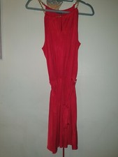 Red Dress Gold Chain Size 16 Plus Belt Belted Xmas Night Out