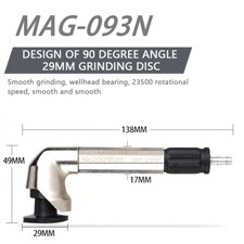 Air Angle Grinders Pneumatic Grinding Wheel 90 Degree Polishing Carving Tool