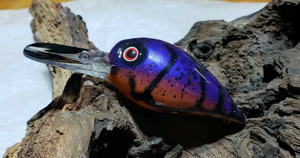 Crankbait De Verruga Mag Wiggle Pintado A Medida (Missouri Craw