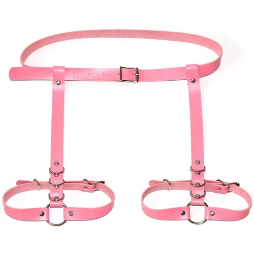 PU Leather Garter Belt Body Harness Strap Waist Leg Thigh Suspender - Picture 20 of 28