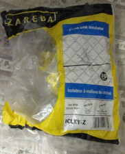 Bag of 10 Zareba ICLXY-Z Chain Link Insulator Aluminum Polywire