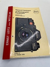 Leica General Catalogue 1 October 1976 Original Manual see pix
