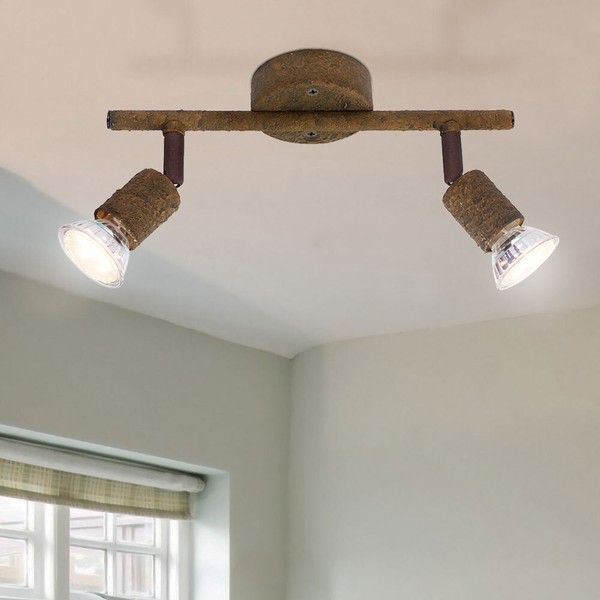 Led Decken Leuchte Rost Retro Spot Strahler Beweglich Ess Zimmer Beleuchtung-image