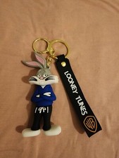 Looney Tunes Bugs Bunny Silicone Rubber Pendant Strap Keychain