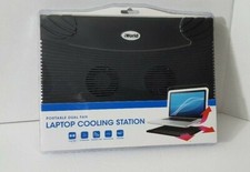 iWorld Laptop Cooling Station Portable Dual Fan USB Port Powered - new