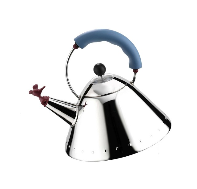 Alessi 9093 Kettle, 9'' H x 8.5'' W x 8.5'' D, Blue eBay