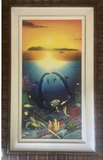 Robert Wyland embellished giclee “paradise found 1996” signed and numbered