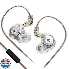 keephifi KZ EDX Pro in Ear Monitors with Microphone KZ IEM Earphones Dual DD 