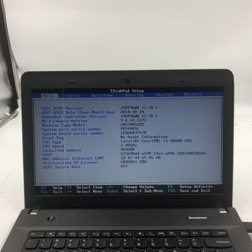 Lenovo Thinkpad E440 Laptop i3-4000M 2.4 4GB NO HDD/OS Bad Display/Keyboard PART - Picture 2 of 18