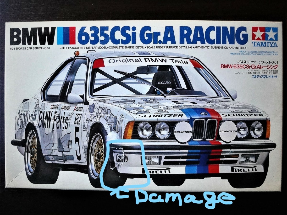 Nostalgic ! TAMIYA 1/24 BMW 635CSi Gr. A Racing So Rad Nostalgic ! TAMIYA 1/24 BMW 635CSi Gr. A Racing So Rad