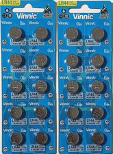 ENVOI AVEC SUIVI LOT DE 20 PILES VINNIC AG13 LR44 L1154F ALCALINE 1,5V