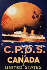 10759.Poster decoration.Home interior.Room art wall design.Canada World cruise