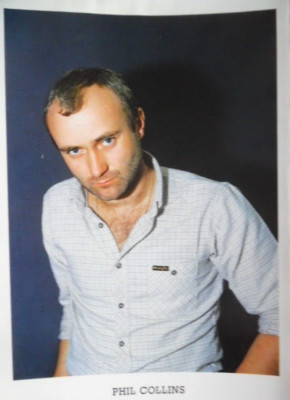 TOP SCHLAGERTEXTHEFT 126 - 1985 B Autogrammkarte PHIL COLLINS Murray Head Bravo