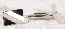 Unbranded white metal cufflinks mens jewellery worn