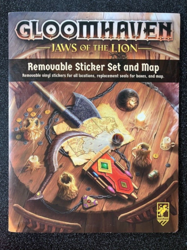Gloomhaven Jaws Of The Lion Removable Sticker Set And Map