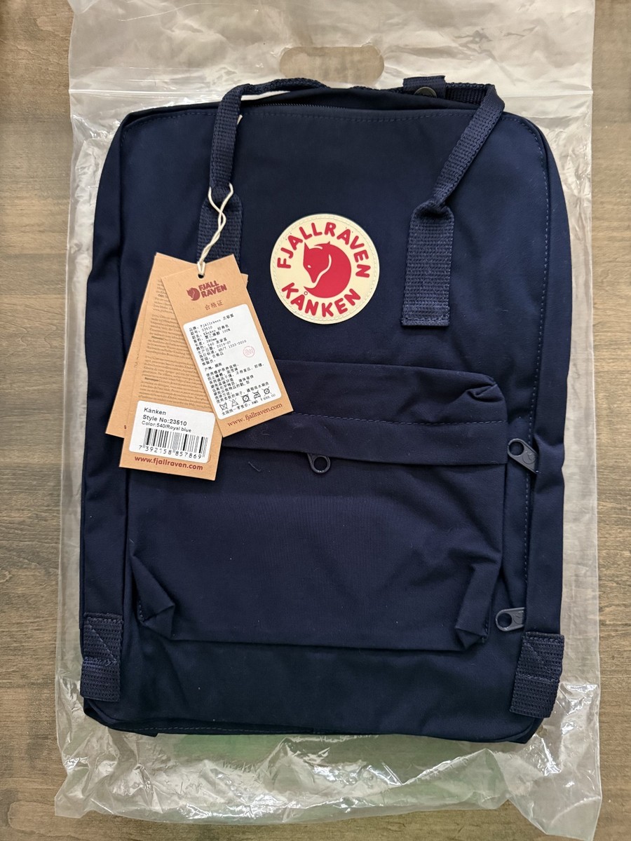 Fjallraven Kanken F23510 Backpack - Royal Blue - New with Tags in