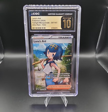 Lana's Aid CGC Pristine 10 SV06 Twilight Masquerade Ultra Rare Holo 207/167 EN on eBay