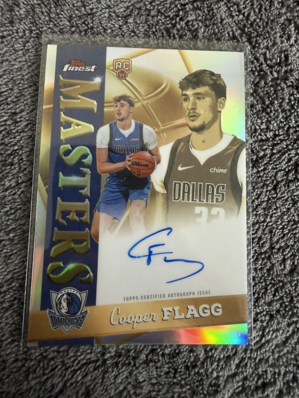 2025-26 Topps chrome Finest Cooper Flagg Refractor Masters Auto RC Rookie #MA-CF