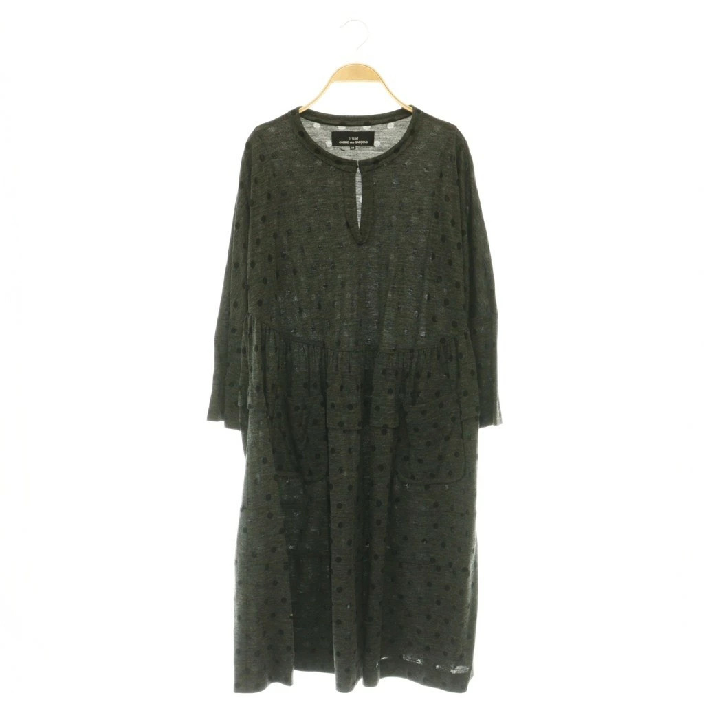 tricot COMME des GARCONS dot one piece dress M black charcoal used