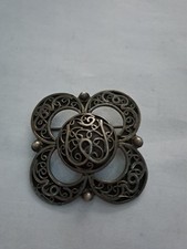 Antike Silberbrosche