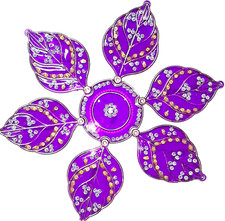 Diwali Rangoli Stencil Set pack of 5 handmade in India