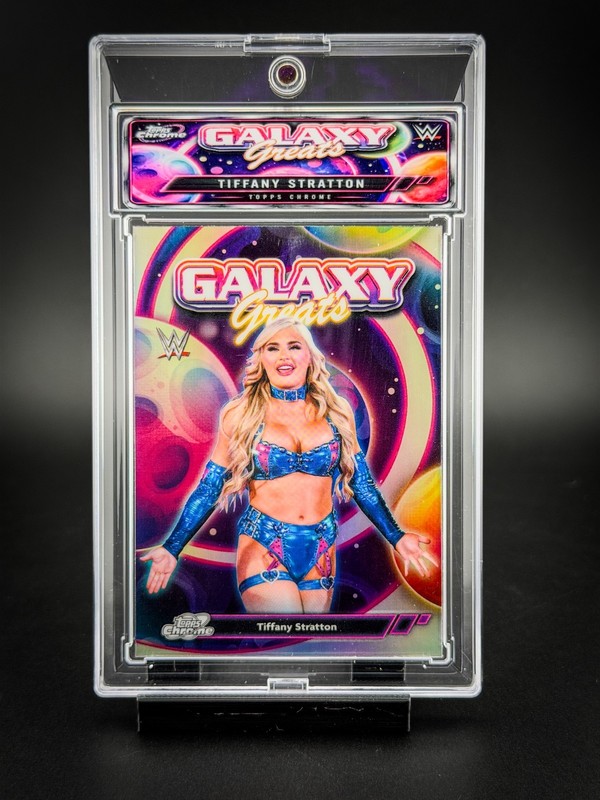 2026 Topps Cosmic Chrome WWE Tiffany Stratton Galaxy Greats Slabbed