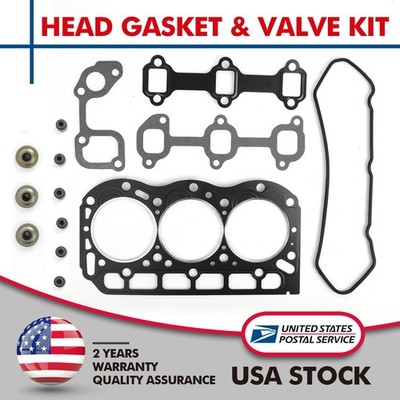 Head Gasket & Valve Kit for Briggs & Stratton 825528 Daihatsu Engines DM950 Toro