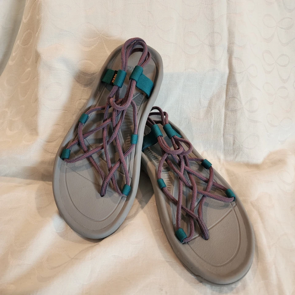 Sandalias Teva para mujer Hurricane XLT Infinity 10 gris púrpura verde azulado senderismo playa boho Foto 2 de 4