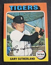 1975 Topps - Gary Sutherland - #522 - Tigers - 2nd Base