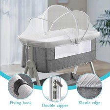 Bassinet Cover for Cats - Bassinet Net Cover for Baby Prevents Entry of Insects/