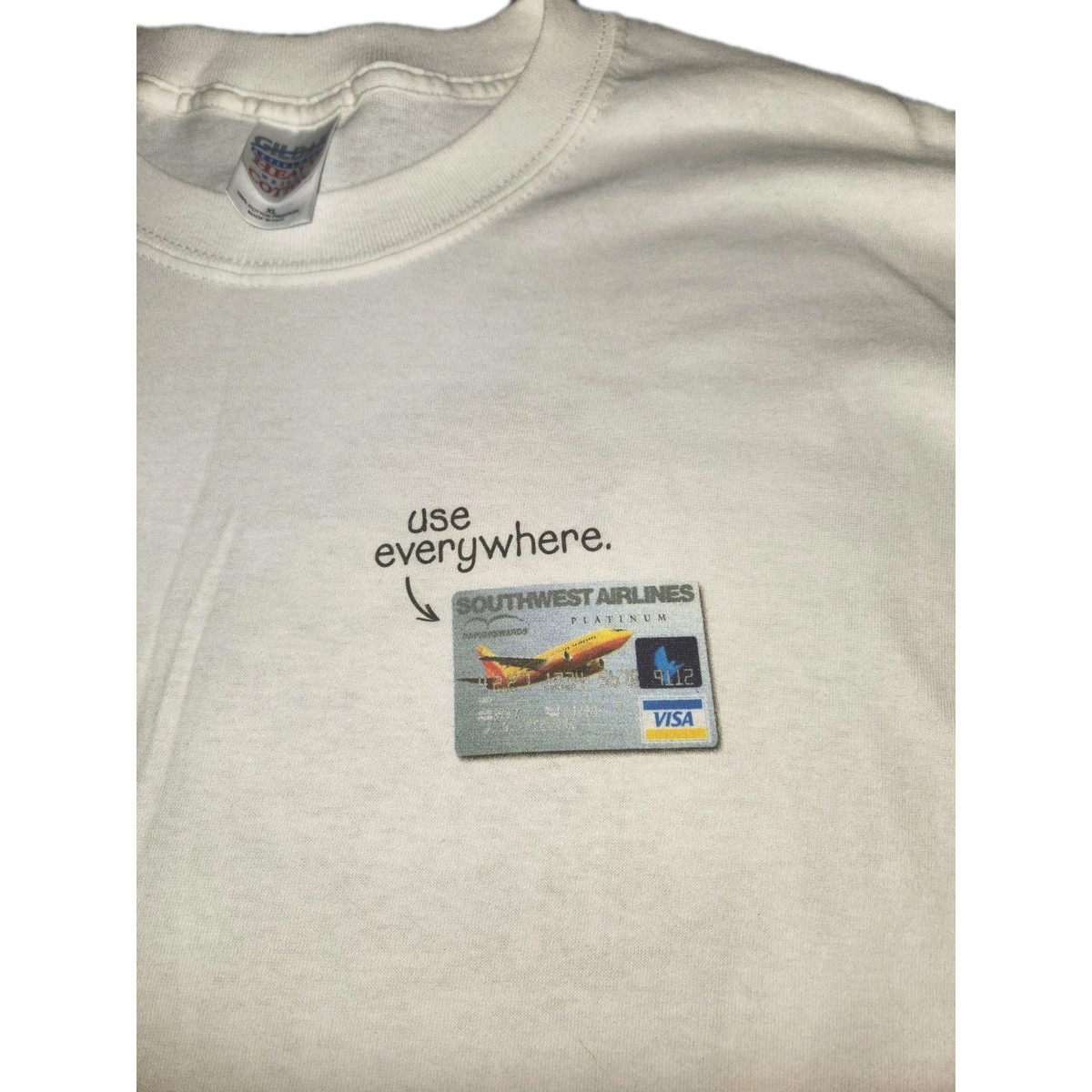 Vintage 90s Southwest Airlines Credit Card Go Anywhere New Orleans