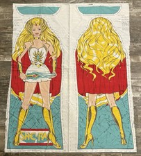 Vintage 1983 Mattel Toys Masters Of The Universe SHE-RA Wzór poduszki Wycięcia