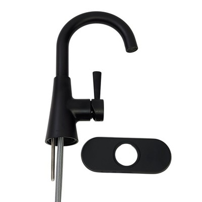 Moen 84021BL Ronan Single Hole Single Handle Bathroom Faucet - Matte Black