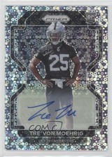 2021 Panini Prizm Rookie No Huddle Trevon Moehrig Tre'von #393 Auto w6g